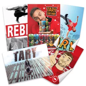 Sada 5 plakátů Tary pro parkour