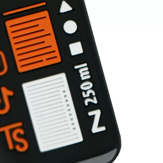 Oboustranný přívěsek na klíče Tary Drink Pomeranč