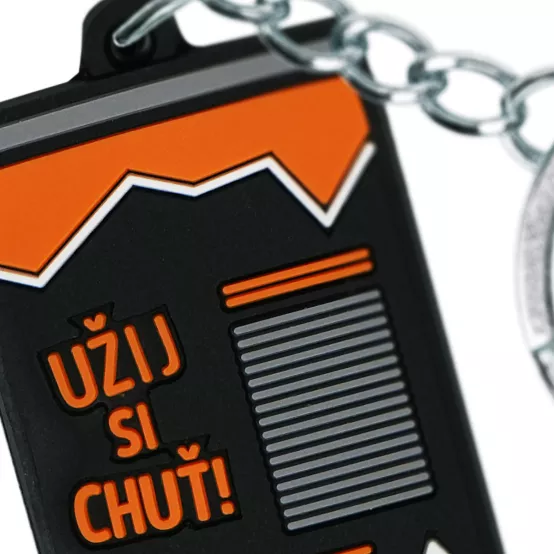 Oboustranný přívěsek na klíče Tary Drink Pomeranč