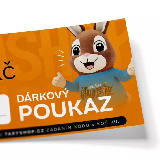 Dárkový poukaz Tary Shop.cz na nákup zboží v hodnotě 300 Kč