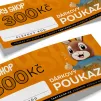 Dárkový poukaz Tary Shop.cz na nákup zboží v hodnotě 300 Kč