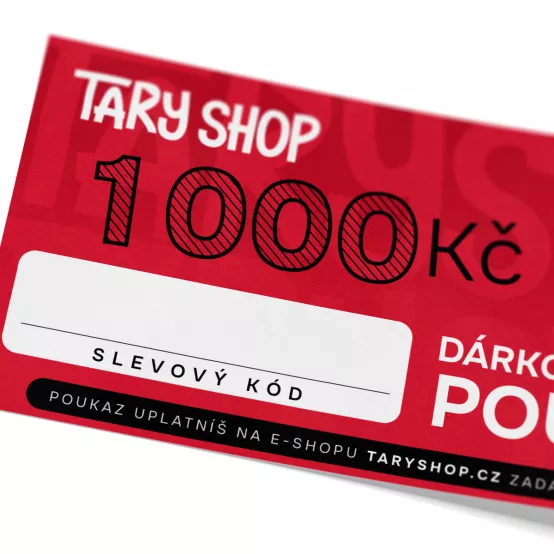 Dárkový poukaz Tary Shop.cz na nákup zboží v hodnotě 1 000 Kč