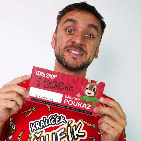Dárkový poukaz Tary Shop.cz na nákup zboží v hodnotě 1 000 Kč