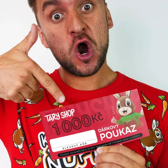 Dárkový poukaz Tary Shop.cz na nákup zboží v hodnotě 1 000 Kč