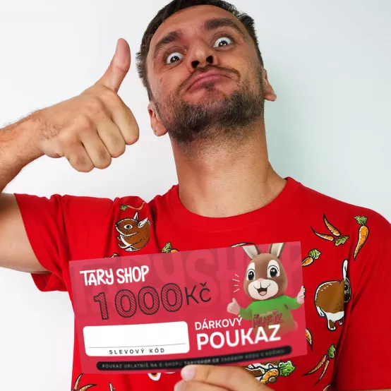 Dárkový poukaz Tary Shop.cz na nákup zboží v hodnotě 1 000 Kč