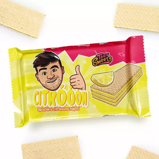 Taryho Citrónový Sada - 5x Citrónové oplatky, 5x Tary Drink, ICE TEA Citron