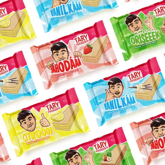 Citrónové oplatky Tary Povoroznyk, 40g – Karton (24 ks)