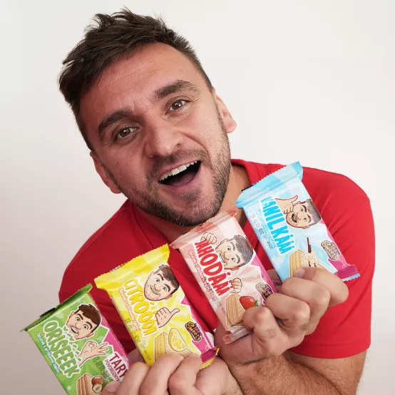 Citrónové oplatky Tary Povoroznyk, 40g – Karton (24 ks)