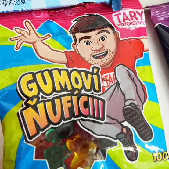 Mega Mix - 7x Tary Drink, 3x Vata, 4x Oplatky, 3x Žvýkačky, 1x Jedlé peníze, Ufouni a Gumoví Ňufíci