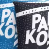 Polštář Enjoy the Movement Modrý