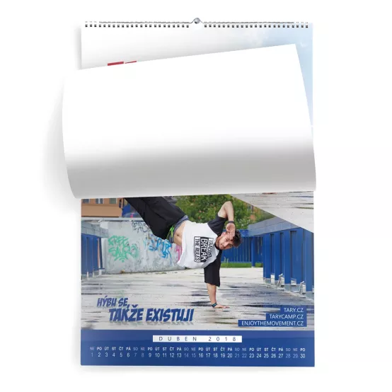 Kalendář 2018 Tary Parkour