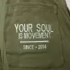 Tepláky Soul Khaki, bílá výšivka