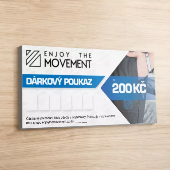Dárkový poukaz Enjoy the Movement 200 Kč