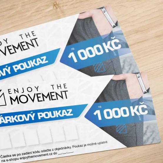 Dárkový poukaz Enjoy the Movement 1 000 Kč