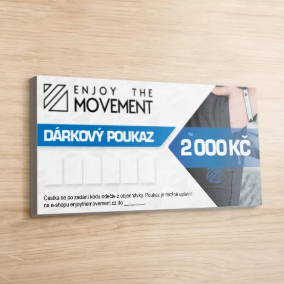 Dárkový poukaz Enjoy the Movement 2 000 Kč