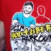 Tričko Učím YouTubery Parkour 2 Červené