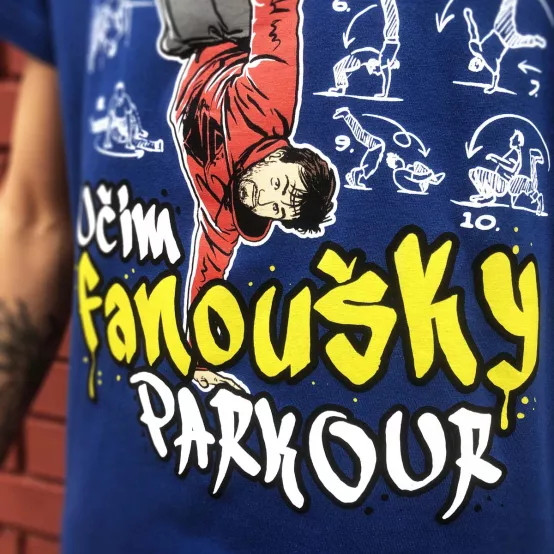 Tričko Učím Fanoušky Parkour Pánské
