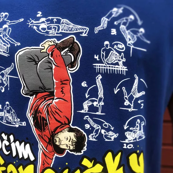 Tričko Učím Fanoušky Parkour Pánské