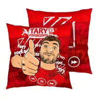 Polštář Tary Povoroznyk červený pro parkour
