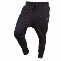 Tepláky pro parkour Force Černé, šedé pruhy
