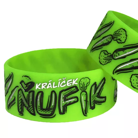 Náramek Králík Ňufík Zelený