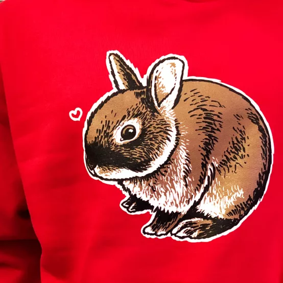 Mikina Králík Ňufík Red