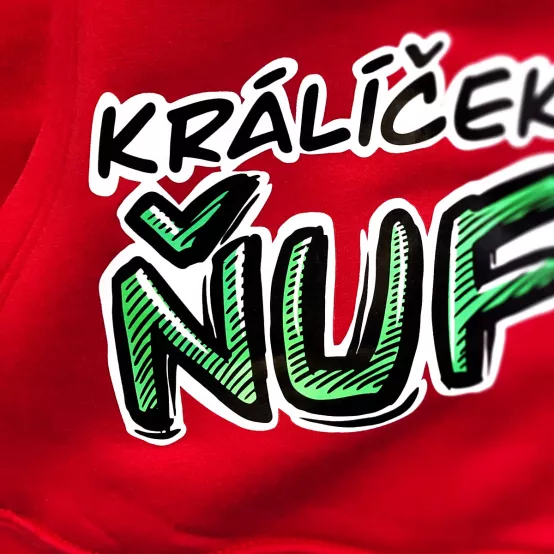 Mikina Králík Ňufík Red