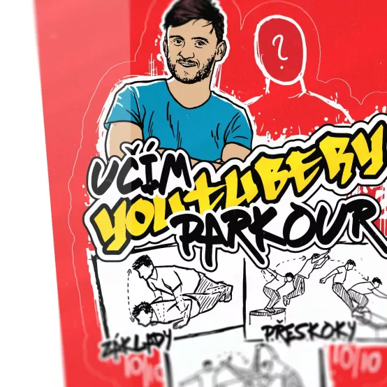 Samolepka Učím YouTubery Parkour