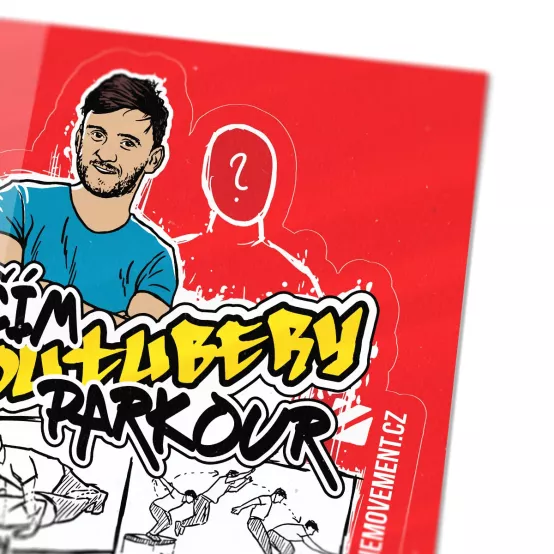 Samolepka Učím YouTubery Parkour