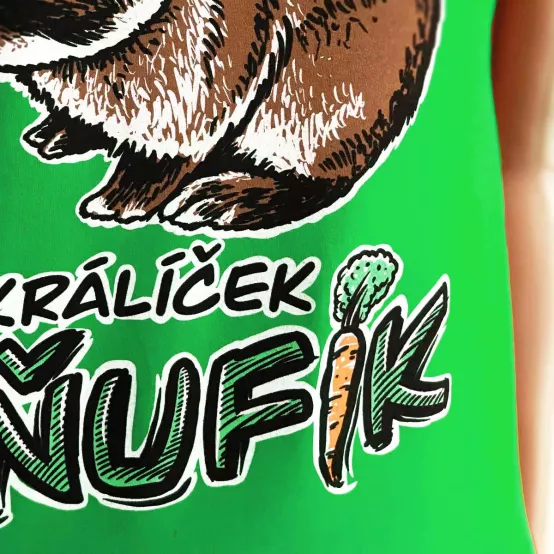 Tričko Králík Ňufík Green