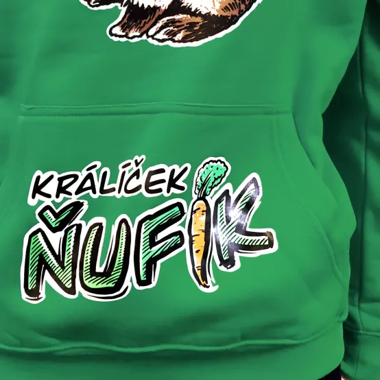 Mikina Králík Ňufík Green