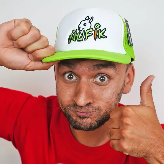 Kšiltovka Ňufík zelená