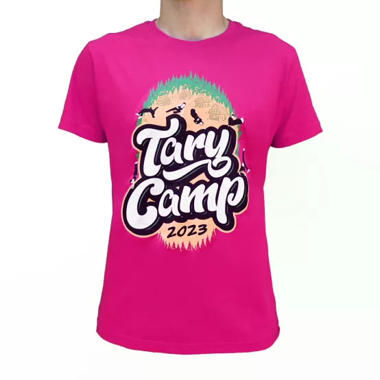 Tričko Tary Camp 2023 Růžové