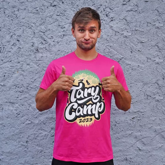 Tričko Tary Camp 2023 Růžové