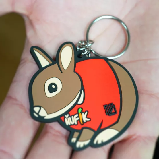 Přívěsek na klíče Králík Ňufík