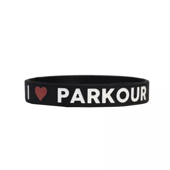 Náramek Miluju Parkour Černý