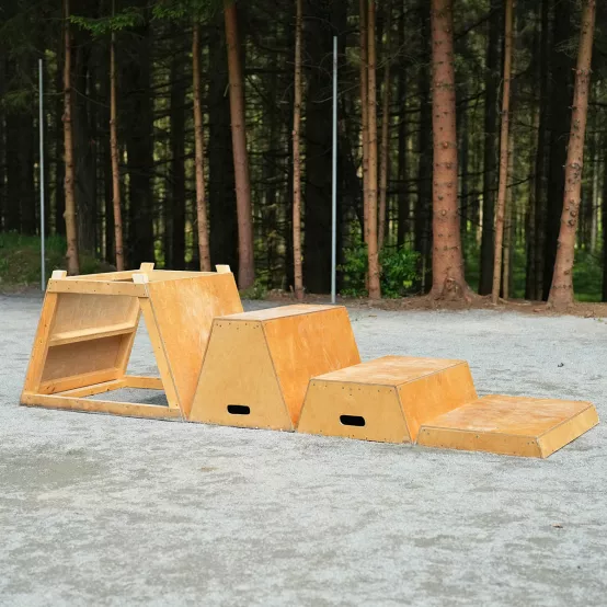 Set 4 Vault boxes, překážka na parkour (použité)