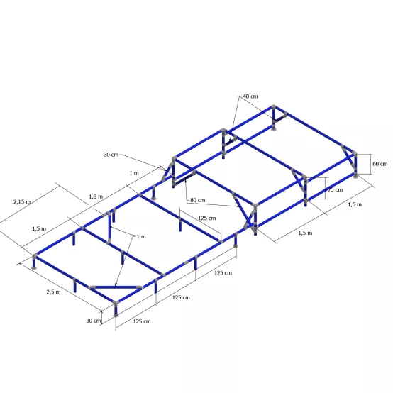 Low Rail box, překážka na parkour (použité)