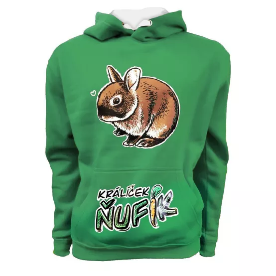 Mikina Králík Ňufík Green