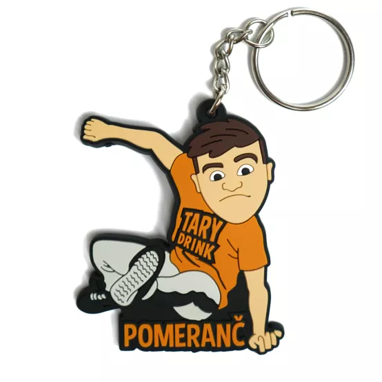 Přívěsek na klíče Postavička Tary Drink Pomeranč