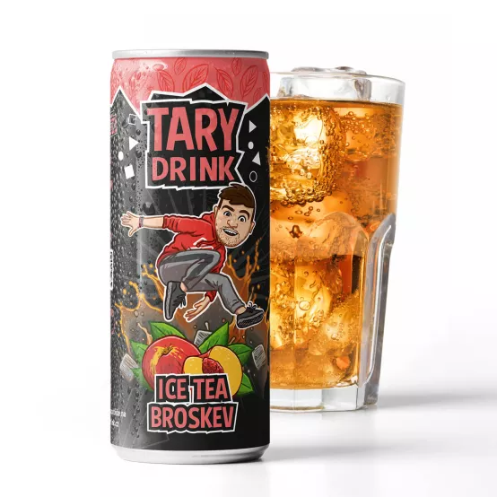 Tary Drink ICE TEA Broskev 250ml – Karton (24 ks)