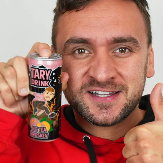 Tary Drink ICE TEA Broskev 250ml – Karton (24 ks)
