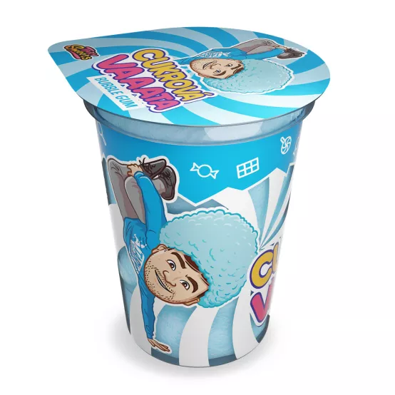Cukrová vata Bubble gum 20g – Karton (12 ks)