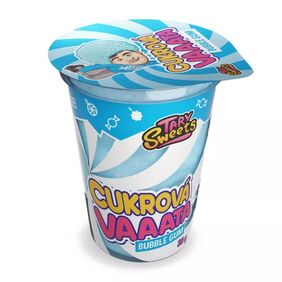 Cukrová vata Bubble gum 20g – Karton (12 ks)