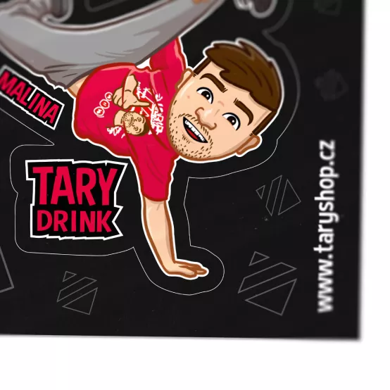 Samolepka Tary Drink Malina