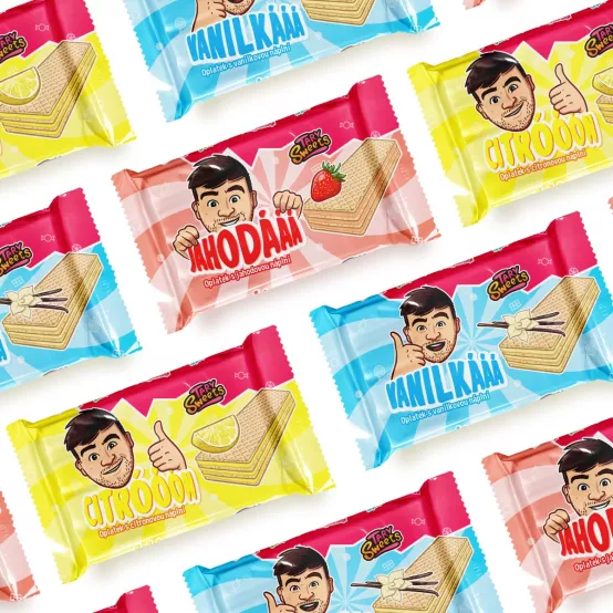 Citrónové oplatky Tary Sweets, 40g – Karton (24 ks)