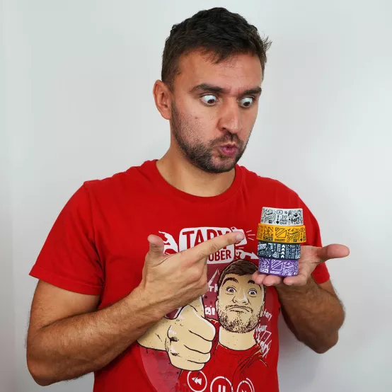 Náramek Doodle Oranžový