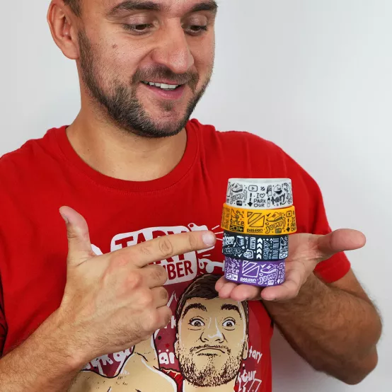 Náramek Doodle Fialový