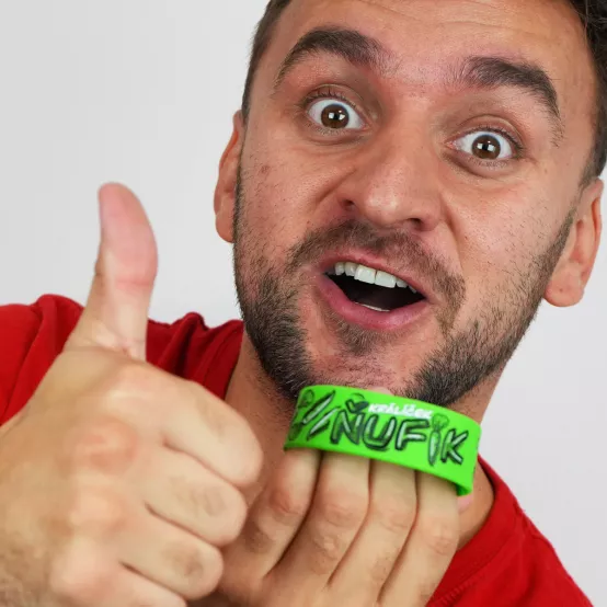 Náramek Králík Ňufík Zelený