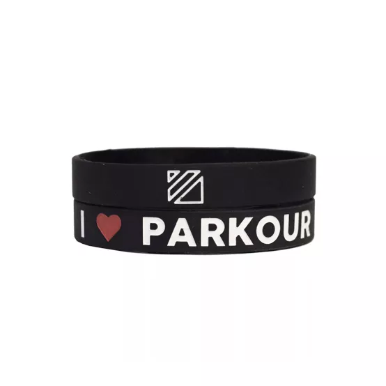 Náramek Miluju Parkour Černý
